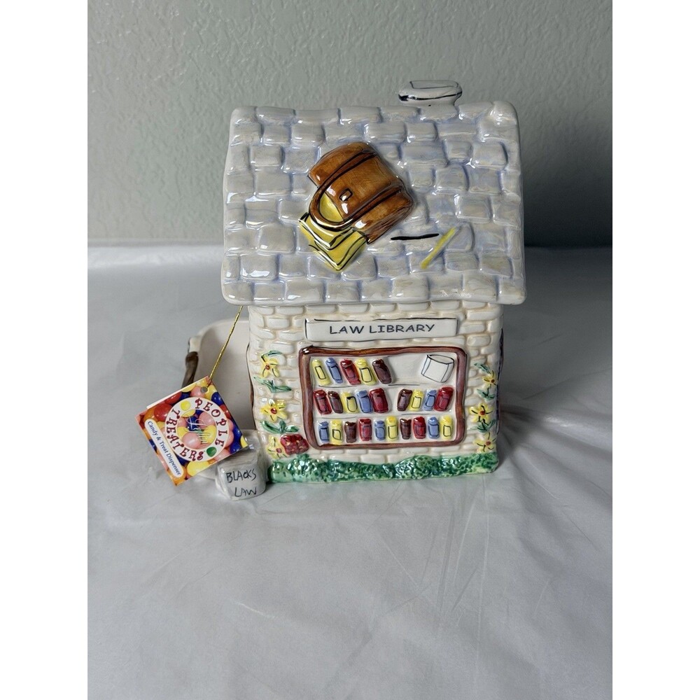 Vintage 2004 Lefton Attorney Office People Treater Cookie Jar #18352 Lawyer .NWT - Picture 2 of 6